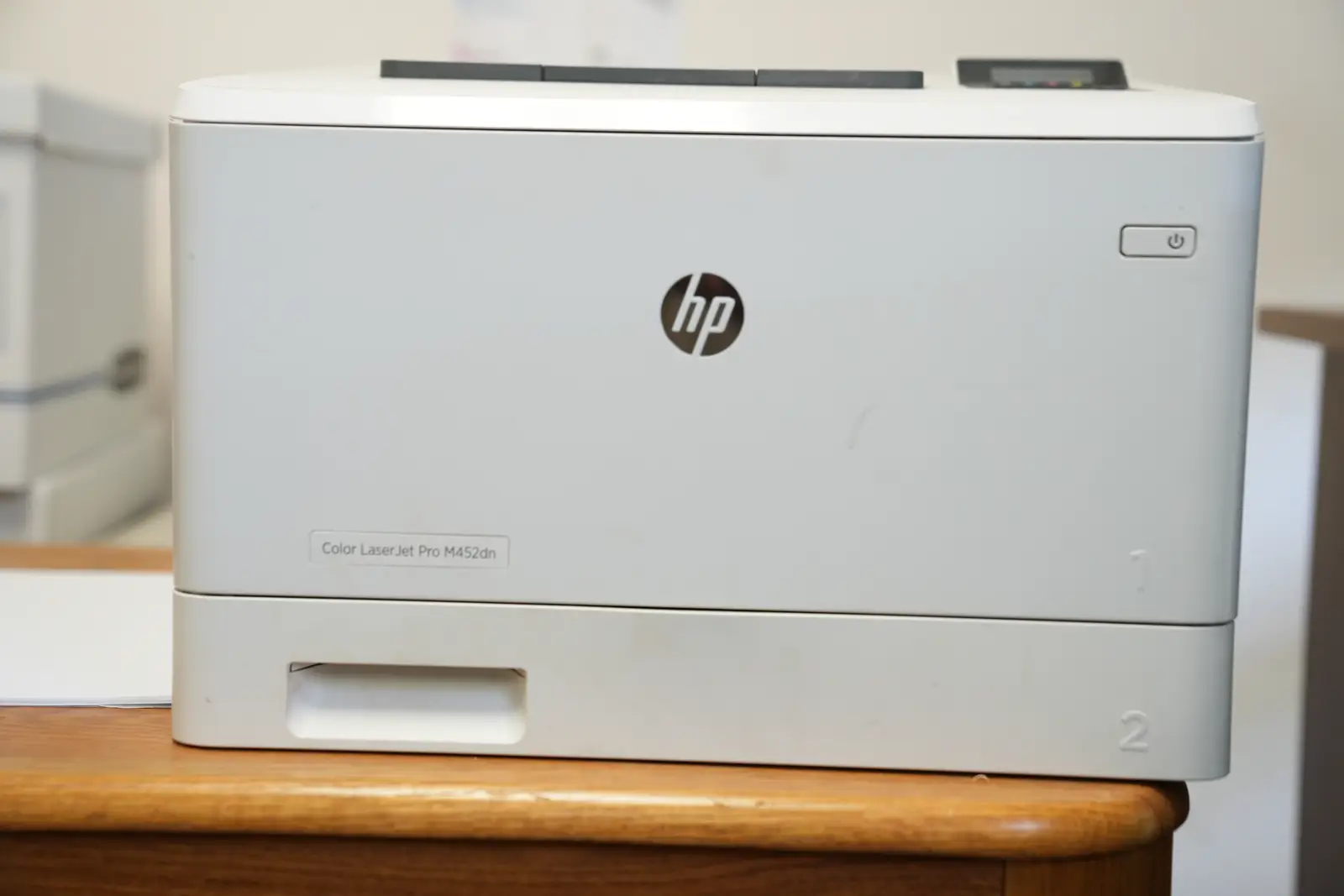 HP color LaserJet printer in for service